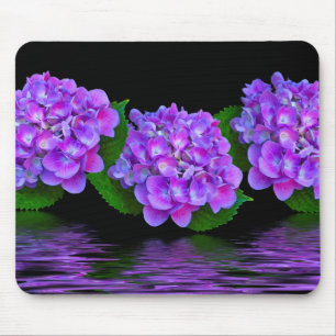 Mousepad Hydrangeas roxos