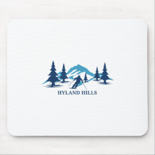 Mousepad Hyland Colinas Minnesota Ski Resort Skiier _1