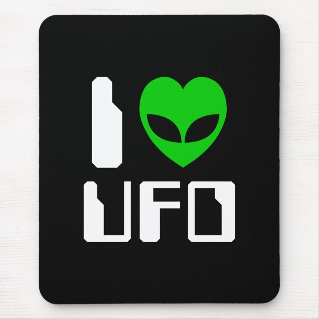Mousepad I Alienígena Heart UFO (Frente)