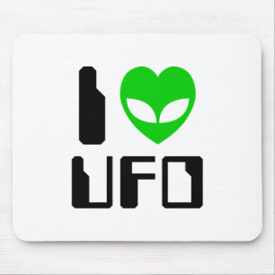 Mousepad I Alienígena Heart UFO