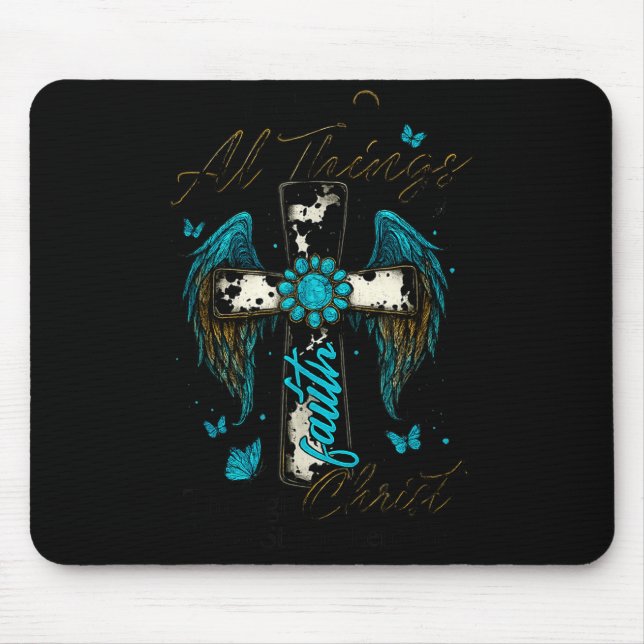 Mousepad I Can Do All Things Through Christ Who Strengthens (Frente)