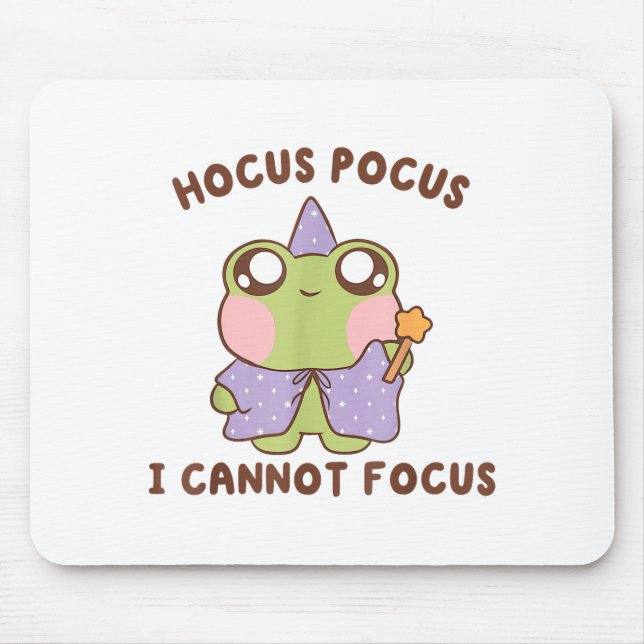 Mousepad I Cannot Focus Funny Adhd Sitive Frog  (Frente)