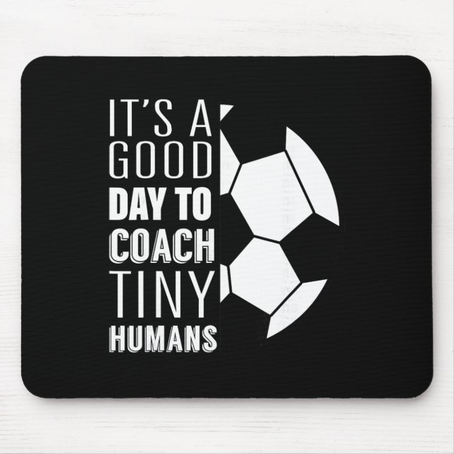 Mousepad I Coach Tiny Humans Funny Soccer Coach Trainer Out (Frente)