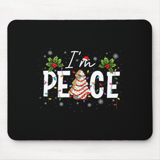 Mousepad I Come In Peace I'm Peace Couple Ugly Christmas Sw (Frente)