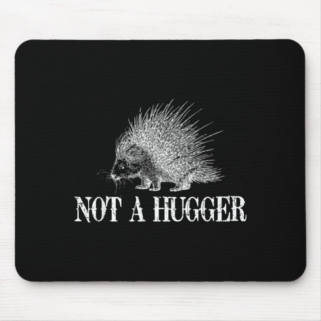 Mousepad I Don't Hug Apparel Funny Introvert Rcune Tee - Un (Frente)
