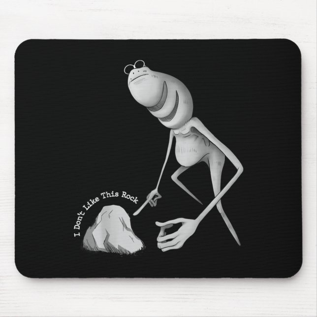 Mousepad I Don't Like This Rock Funny Marcus The Worm Meme  (Frente)