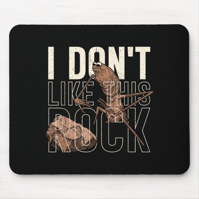 Mousepad I Don't Like This Rock Marcus The Worm Meme Funny  (Frente)
