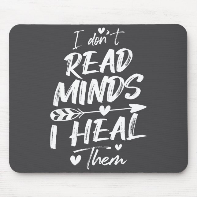Mousepad I Don't Read Minds I Heal Them - Psychology Psycho (Frente)