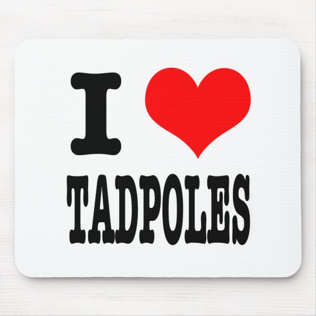MOUSEPAD I HEART (AMOR) TADPOLES (Frente)