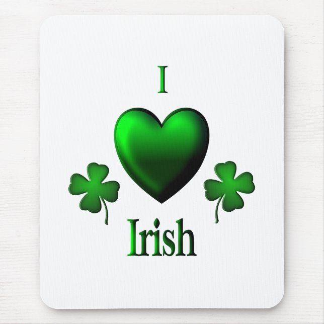 Mousepad I Heart Irish (Frente)