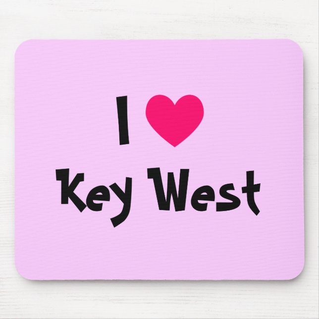 Mousepad I Heart Key West Florida (Frente)