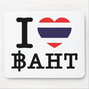 Mousepad I Heart (Love) Baht