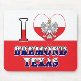 Mousepad I Heart Love Bremond Texas