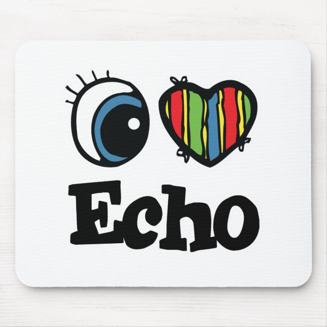 Mousepad I Heart (Love) Echo (Frente)
