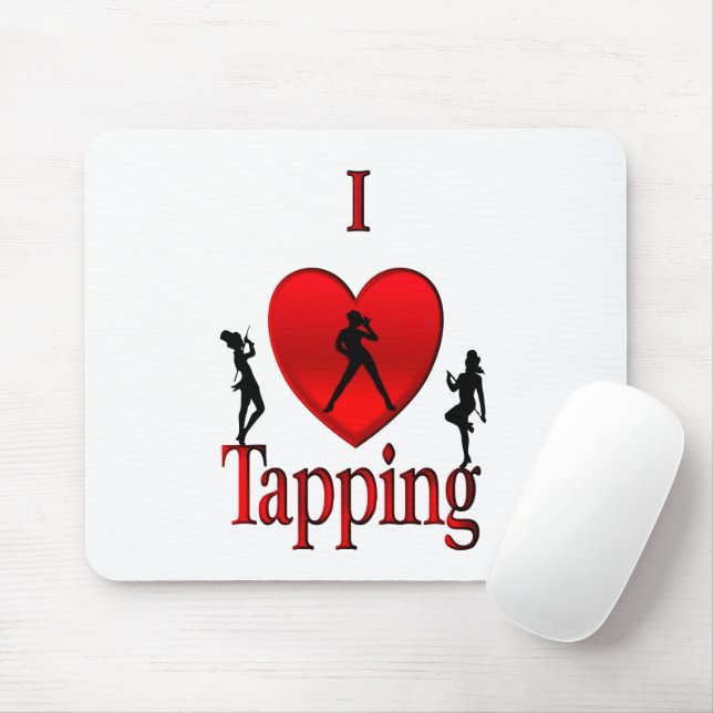 Mousepad I Heart Tap Dance (Com mouse)