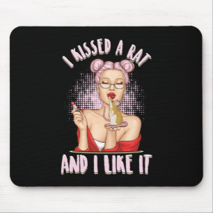 Mousepad I Kissed A Rat Mouse Mice Rodent Animal Pet Gift