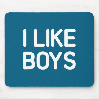 Mousepad I Like Boys Funny Jokes Sarcastic