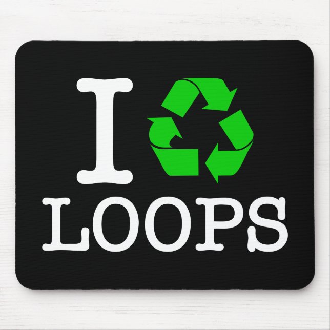 Mousepad I Loops de Reciclar (Frente)