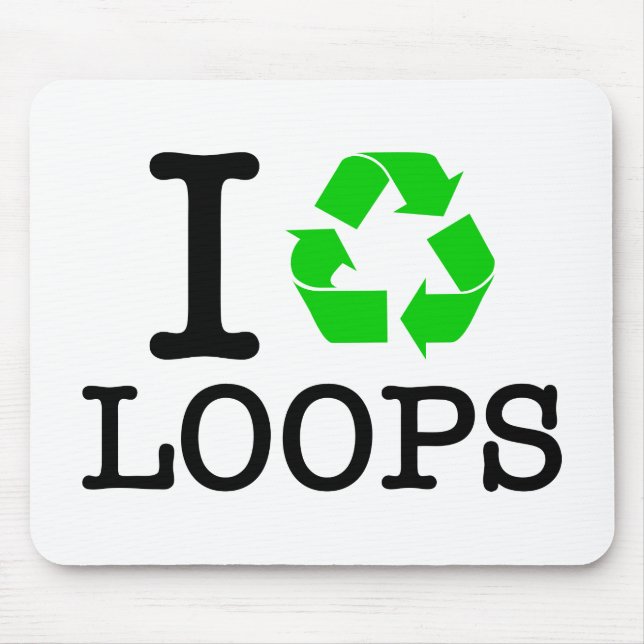 Mousepad I Loops de Reciclar (Frente)