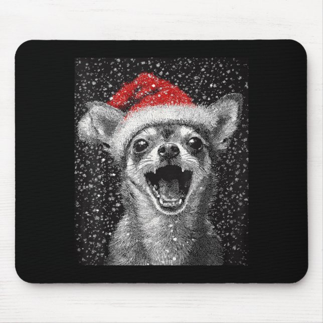 Mousepad I Love Christmas Chihuahua  (Frente)