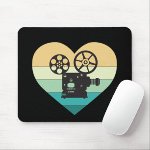 Mousepad I Love Cinema Retro Movie Projetor