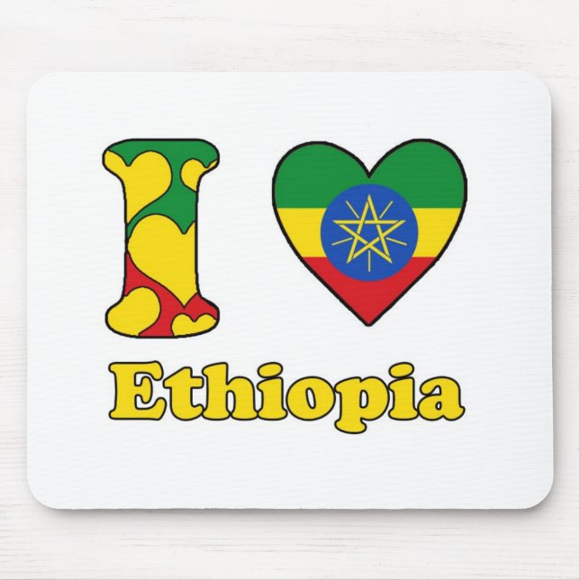 Mousepad I love Ethiopia (Frente)