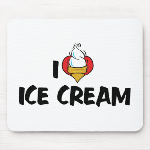 Mousepad I Love Heart Ice Cream