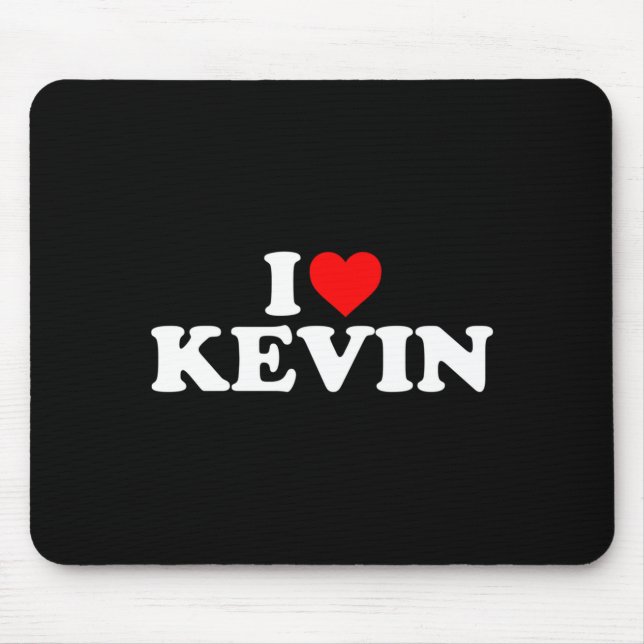 Mousepad I Love Kevin - Heart Long Sleeve  (Frente)