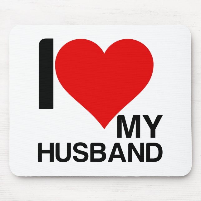 MOUSEPAD I LOVE MY HUSBAND (Frente)
