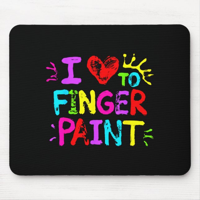 Mousepad I Love To Finger Paint Couple Funny Valentine Day  (Frente)