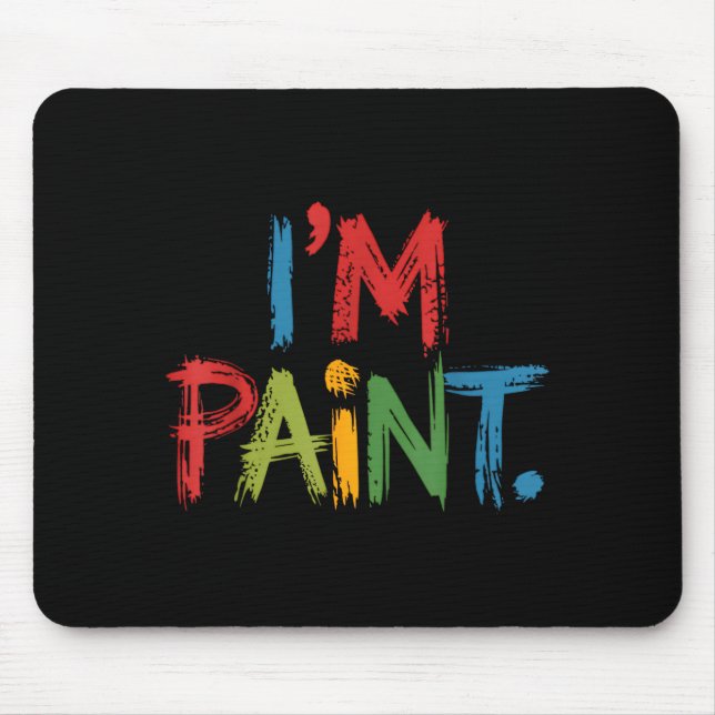 Mousepad I Love To Finger Paint I'm Paint Funny Couple Vale (Frente)