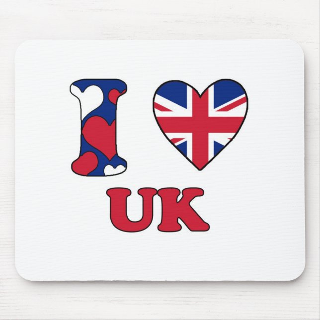 Mousepad I love UK (Frente)
