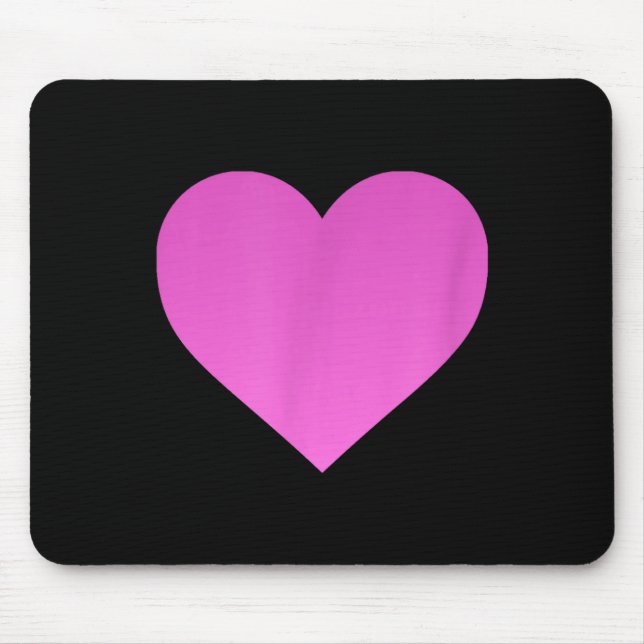 Mousepad I Love You Nk Purple Heart Valentine's Day Emotico (Frente)