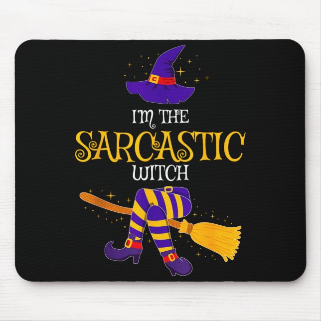 Mousepad I’m The Sarcastic Witch Family Matching Costume Ha (Frente)