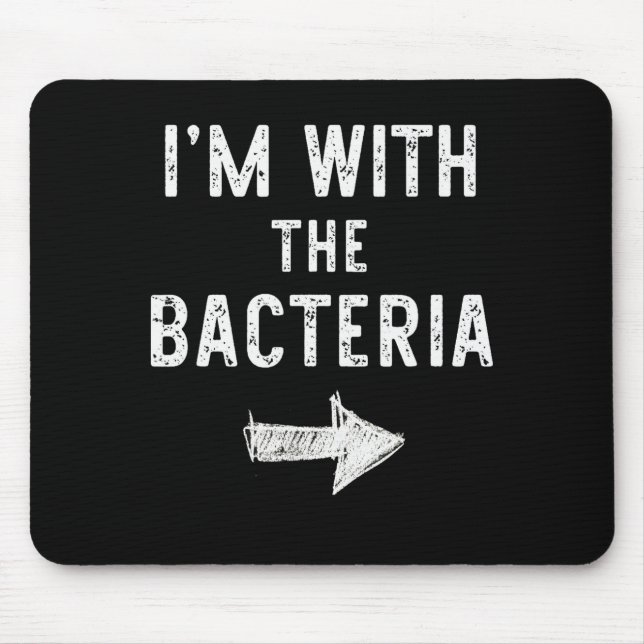 Mousepad I’m With The Bacteria Funny Halloween Couple Costu (Frente)