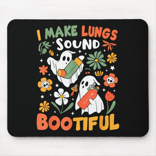 Mousepad I Make Lungs Sound Bootiful Resratory Therast Hall (Frente)