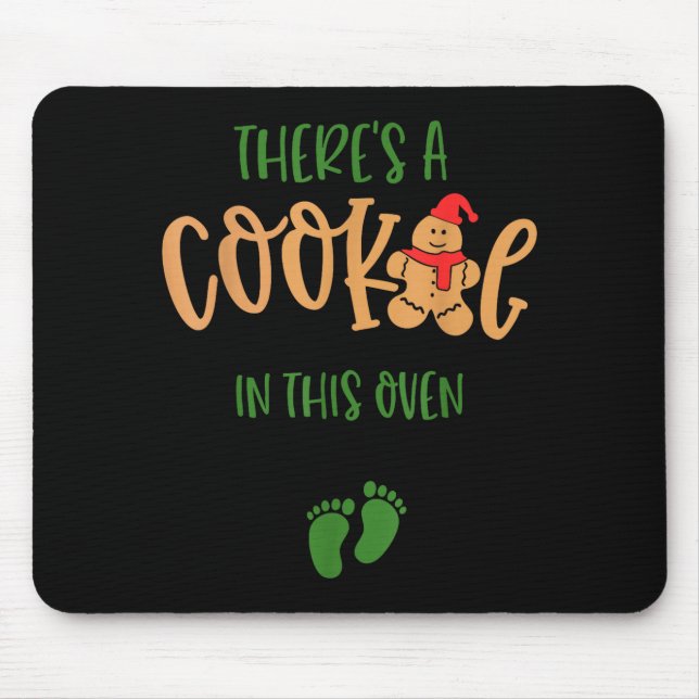 Mousepad I Put A Cookie In That Oven Couples Christmas Preg (Frente)