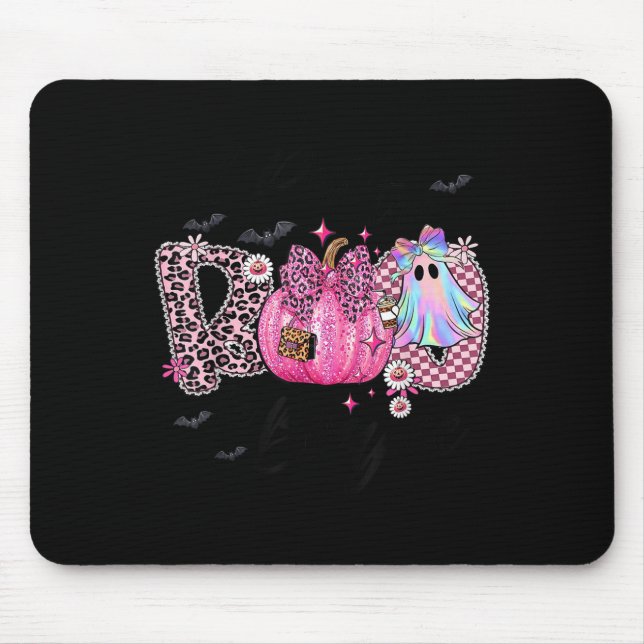 Mousepad I Put The Boo In Boujee Funny Leopard Boujie Ghost (Frente)
