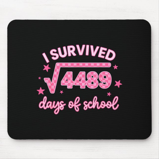 Mousepad I Survived 67 Days Of School 6-7 Meme Math Teacher (Frente)