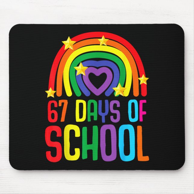 Mousepad I Survived 67 Days Of School Funny Meme Student Te (Frente)