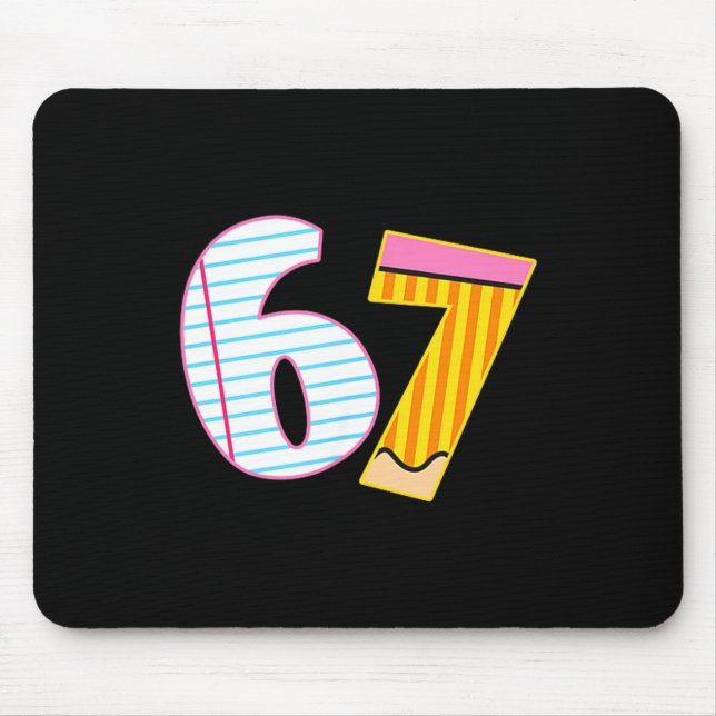 Mousepad I Survived 67 Days Of School Funny Meme Teacher 2  (Frente)
