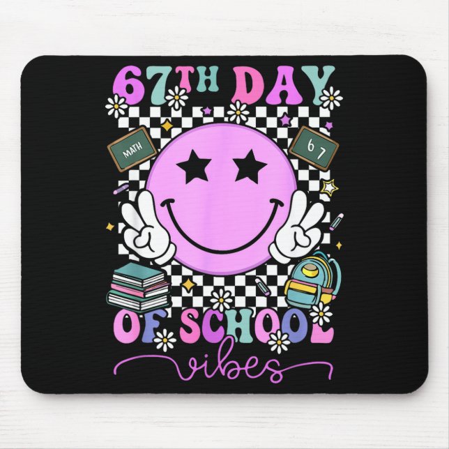 Mousepad I Survived 67 Days Of School Six Seven Meme Teache (Frente)