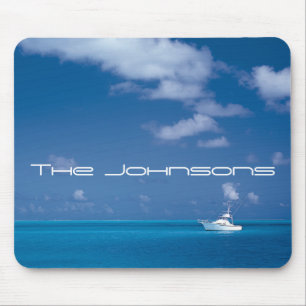 Mousepad Iate ao Azul