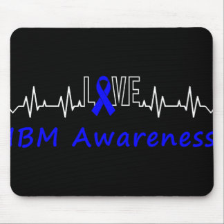 Mousepad Ibm Awarness Blue Ribbon Love Heartbeat Suporte Q