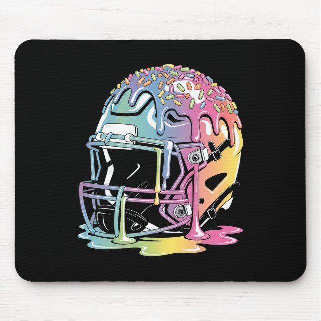 Mousepad Ice Hockey Drip Boys Youth Goalie Hockey Ice Cream (Frente)