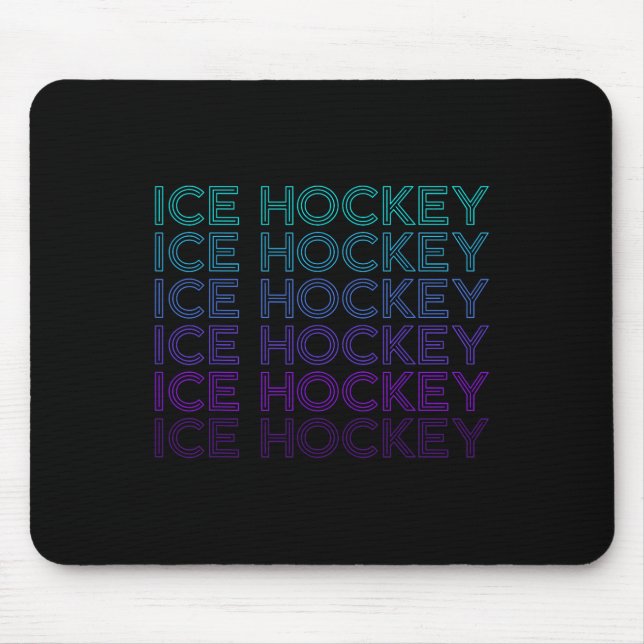 Mousepad Ice Hockey Retro  (Frente)