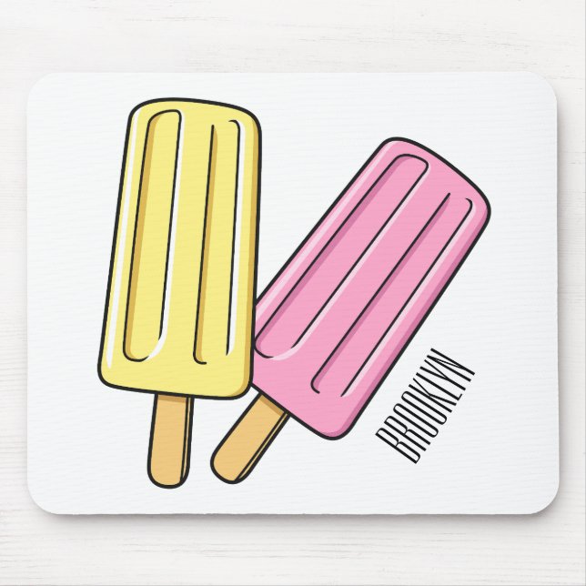 Mousepad Ice pop cartoon (Frente)