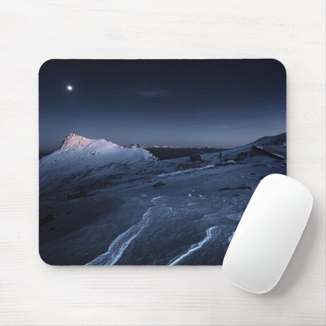 Mousepad Ice & Snow | Kiso-Komagatake Plateau, Japan Alps (Com mouse)