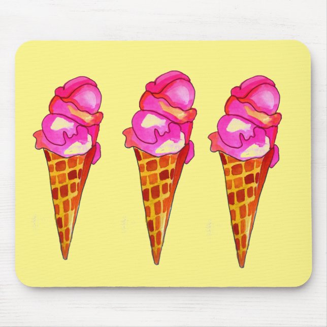 Mousepad icecream gelato comida (Frente)