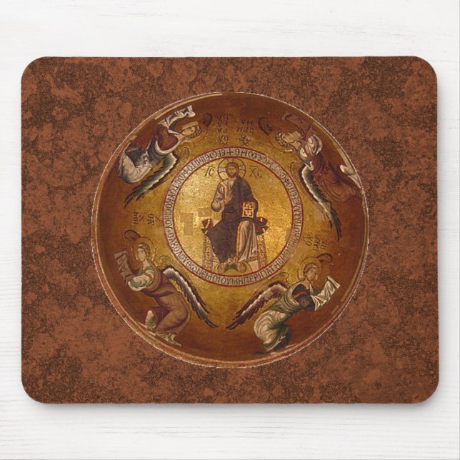 Mousepad Ícone cristão de Pantakrator do Jesus Cristo (Frente)